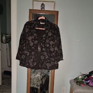 Cato Brown Floral Jacket